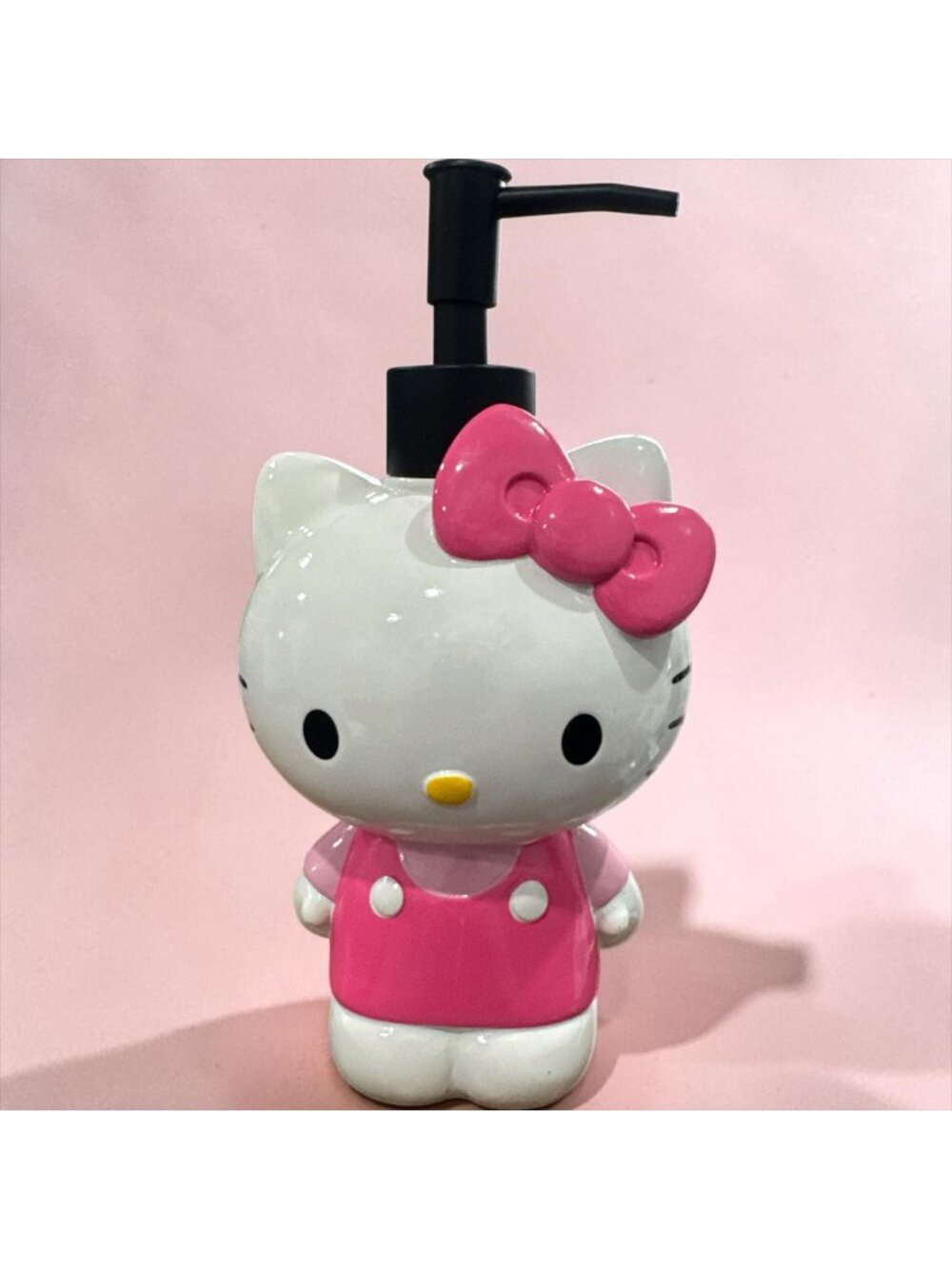 Hello Kitty Ceramic Lotion/Soap Pump Dispenser Pink & White Hand Wash Only